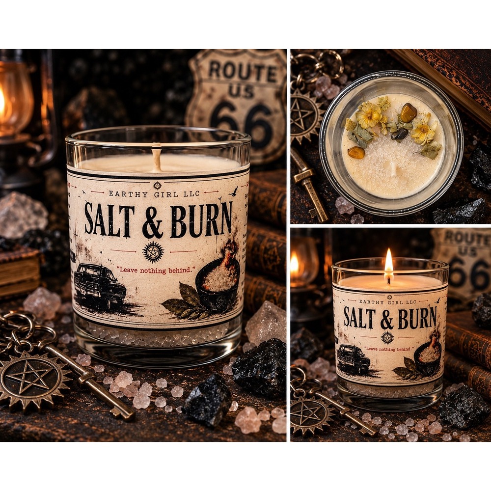 Salt & Burn Supernatural Inspired Soy Tea Light Candle Set